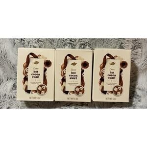 Dove Hot Cocoa Swirl Soap 3 Pack 5 oz Each Limited Edition Holiday Treats